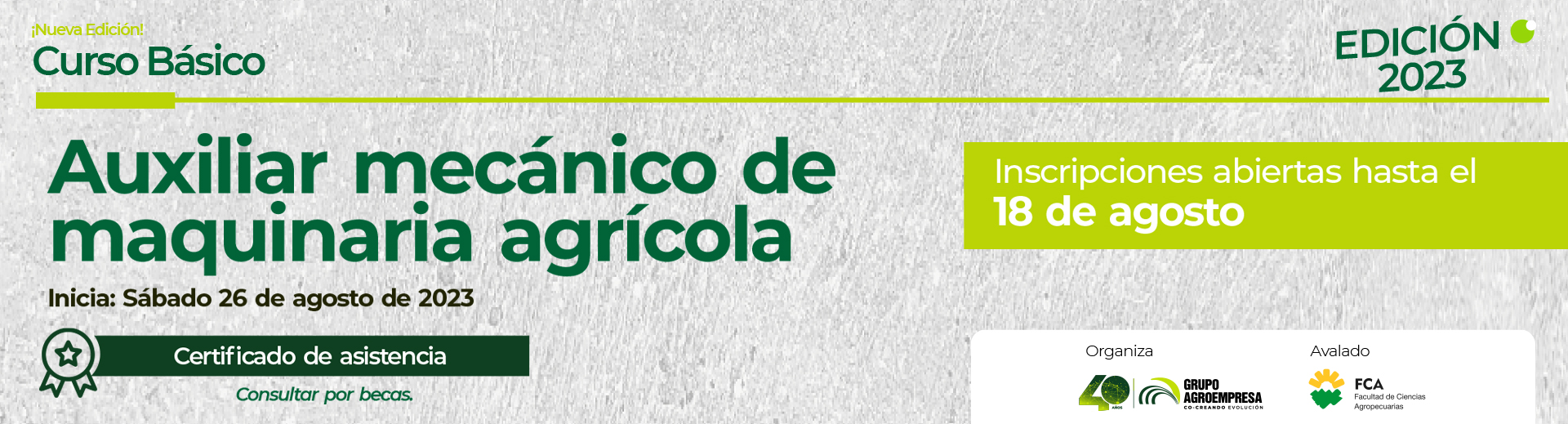 Curso Auxiliar Mecánico - Grupo Agroempresa